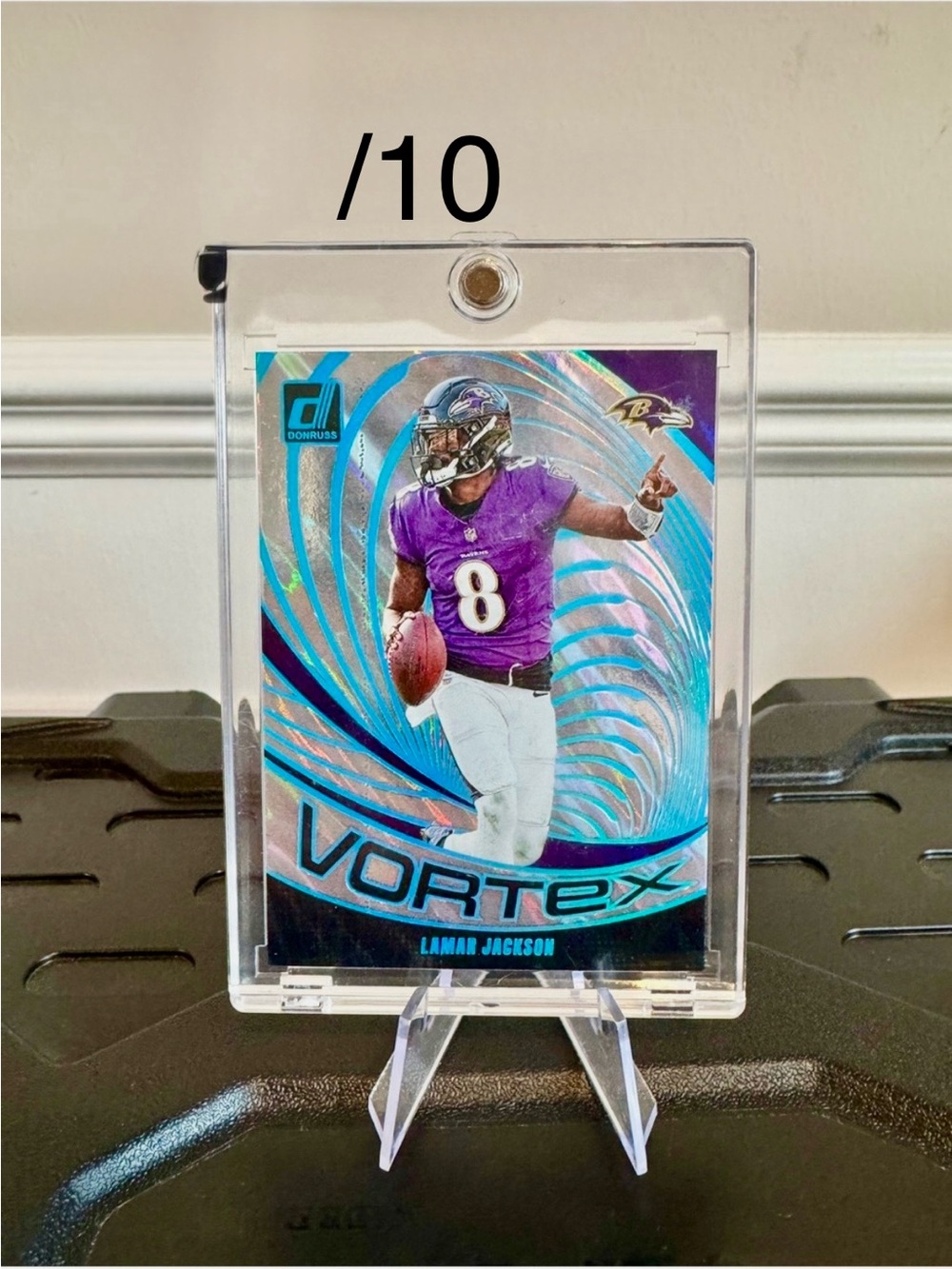 🏈 2024 Lamar Jackson Panini Donruss Vortex Prizm #/10 Baltimore Ravens SSP 🔥